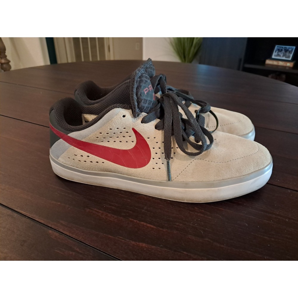 Size 6.5Y - Nike Paul Rodriguez Citadel LR SB Wolf Grey Gym Red